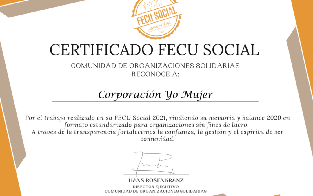¡Felicitaciones! Diploma FECU Social 2020